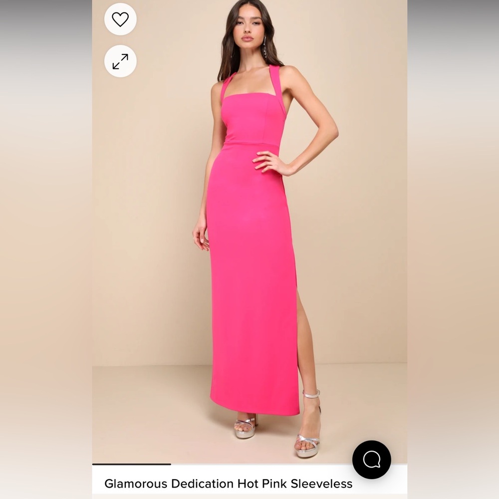 Lulus Hot Pink Maxi Dress